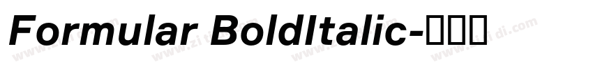 Formular BoldItalic字体转换 Formular BoldItalic字体转换